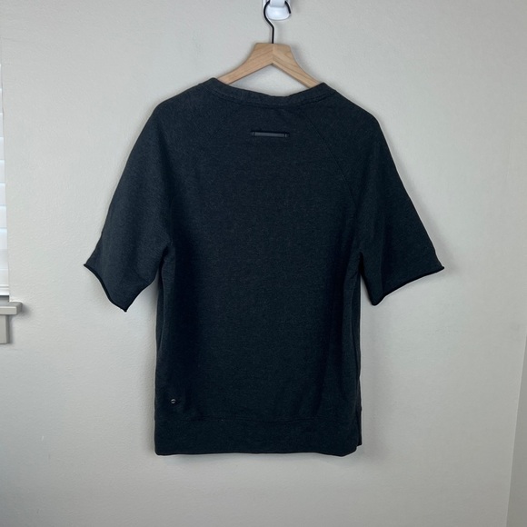 Lululemon Half Cut Pullover Heathered Black Sweatshirt - Picture 3 of 6